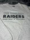 Vintage Nike Oakland Raiders  Commitment Excellence Pro Line Xxl Sweatshirt Y2k 