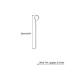 500pcs Eye Pins Jewelry Findings Eye Pins 20mm Iron Eye Pins Silver