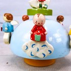 Vintage Sevi Birthday Musical Turning Cake Topper Wood Wood Angels W 3 Italy