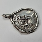 1755 Dated Cob 8 Reales Potosi Bolivia Silver Bezel 35g Total Double Struck T883
