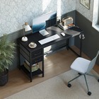 Modern Home Office Computer Desk With Drawers 40  Laptop Study Writing Table Us