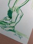 Nude Male Drawing- Original Fine Art- Direct From   Signed By Artist