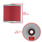 3 Pack Oil Filter For Kawasaki Bayou 220 Klf220 Klf-220 Klf 220 1988-2002