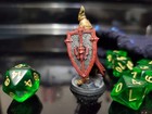 Painted Miniature Armored Male Cleric Dungeons And Dragons  Pathfinder D d Ttrpg