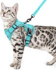 Cat Harness Leash Set Escape Proof Adjustable Soft Mesh Reflective Cat Vest