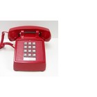 Cortelco 2500mdrd Corded Phone Red 1 Line Modular