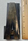 Large Antique Carved Wood Printer   s Type  6    High Letter    a    Am   Circa 1910