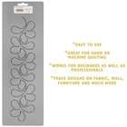 Feather Quilting Stencils 3  Simple Flower Border Continuous Line Quilt Patterns