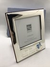 Lunt Sterling Silver Baby Boy Photo Frame W Engraved Name Wood Backing 
