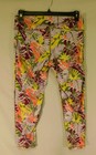 Pro Player Workout Yoga Leggings Size L Tropical Print Wicking Fabric