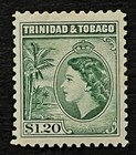 Travelstamps  1953 Trinidad   Tobago Stamps  82 -  1 20  Qeii 12 Perf  Mogh