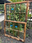 2-36 X 28 Top   Bottom Vintage Window Sash  Old 8 Pane Frame 1970s  Arts crafts