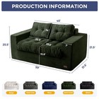 Loveseat Sofa Couch For Living Room  Boneless Couch With Tufted Cushion   Bac   
