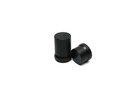 Uniloc Pool Cue Stick Joint Protectors Set Male   Female Plastic - Black