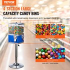 Commercial Candy Vending Machine Four Compartment Rotatable 25 Cent Coin