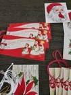 Lot Of 34 Unused Vintage Christmas Gift Tags String 