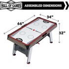 5 5 Ft  Arcade Air Hockey Table And Tennis Top 2-in-1 With Accessories By Hall 