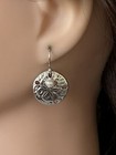 Sand Dollar Freshwater Pearl Ss Earrings Sundance Treasures