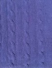 Rocket Girl Purple Solid Cable Chunky Knit Crew Neck Pullover Sweater