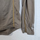 Stoic Long Sleeve Baselayer Top Brown Merino Wool Blend Thumbholes Womens  M