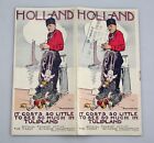 Early Vintage Holland Tourist Office Tourism Brochure Tulipland 1930s  