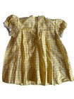 Mary Jane Baby Girl Gingham Yellow And Lace Vintage Dress 12 Months Read