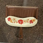 Vintage J v  Dustpan  Floral Brown Metal Louisville Usa