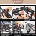 Front Bicycle Basket  Black Removable  Foldable Multi-functional Bike Basket