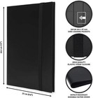 360 Card Pocket Binder With Elastic 9 Pocket Trading Cards Album Folder Black
