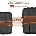 Suitcase 6-piece Set With Luggage Bag  Hard Shell With Casters  Suitcase