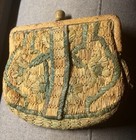 Antique Native American Sweetgrass Purse Polychrome Vintage