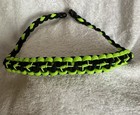 Black neon Green Bow Wrist Slingwith Leather Yoke