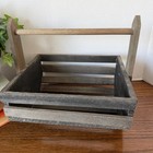 Rustic Wooden Crate Farmhouse Basket Primitive Wood Cottageocore