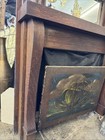 1920s Fireplace Mantle With Beveled Mirror 82x57
