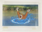 Disney Aristocats Original Production Animation Cel O malley And Water Effects
