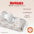 Huggies Skin Essentials Baby Wipes  Hypoallergenic  99  Water  6 Flip Top Packs