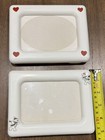 2 Rare Vintage 80 s Tupperware Picture Frames Plastic Made In Usa Snowman Hearts