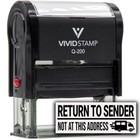 Return To Sender Not At This Address  mail Van  Self Inking Rubber Stamp