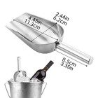 2x Stainless Steel Scoop Bar Ice Candy Dry Goods Popcorn Commercial Scooper 12oz