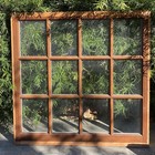 Reclaimed  Fixed Wood Sash  Window 43x 43  12 Panes  Single Glaze