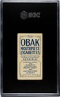 1910 Obak Cigarettes T212 Blankenship Tacoma Nwl Baseball Graded Card Sgc 3