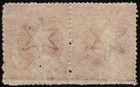 Queensland 1860 Qv Chalon 1d Pair Wmk Small Star Rough Perf 14-16 No Gum