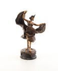 Bronze Sculpture Of A Dancer Vienna Style After Franz Bergman
