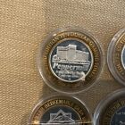 Lot 10  999 999 Silver  10 Casino Gaming Tokens Strikes Chips - Scrap Or Not