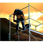7 Ft  W X 5 Ft  H Galvanized Steel Guard Rail System For Scaffolding Safety On S