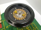 Rare Vintage Bakelite Base Solid Chromed Steel Casino Roulette Wheel Ap Games