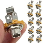 10pc Electric Guitar Input Jack 6 35mm Stereo Active Pickup Output Socket Audio 