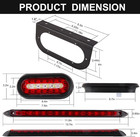 6  Oval Led Trailer Tail Lights Kit 2pcs 13 8  Light Bar 5-pin Wiring Harness