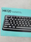 Logitech Mk120 920-002565 Wired Keyboard And Mouse Combo Easy Set Up In Box New