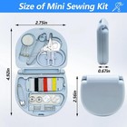 4 Pcs Mini Sewing Kit With Threads Scissors Hand Sewing Needles